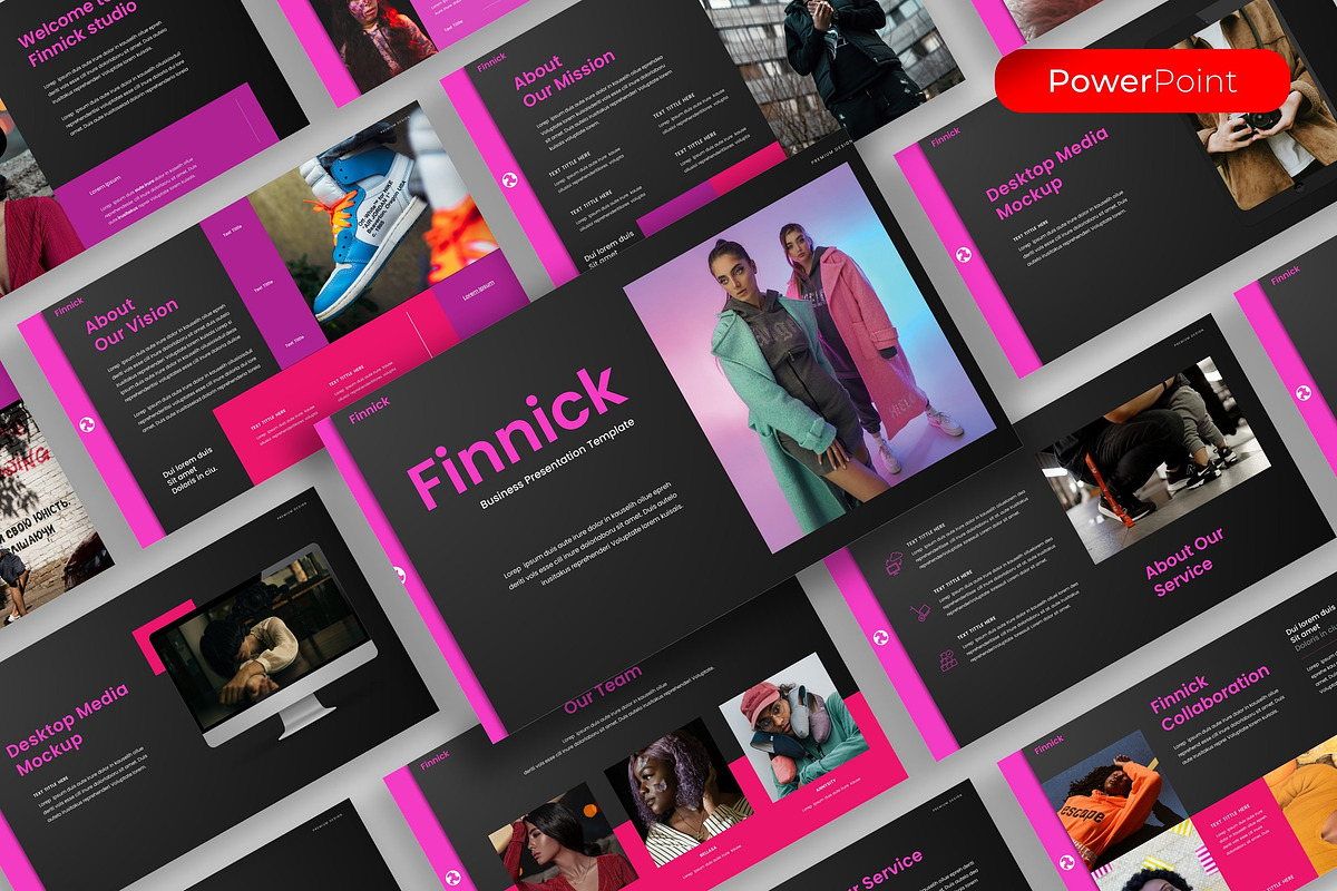 Finnick–Business PowerPoint Template, a Presentation Template by kreatifreya (Photo 1 of 5)