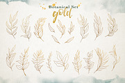 Watercolor & Gold Leaf Branch, a Decorative Illustration by Papatongartist (Thumbnail 11 of 12)