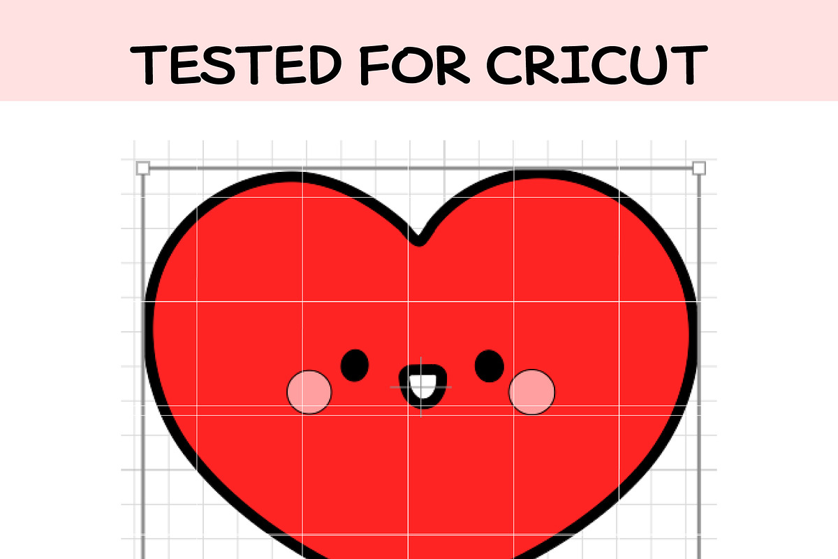 Baby Heart SVG | Cute Kawaii Heart, an Illustration by TheHitShop (Photo 4 of 10)