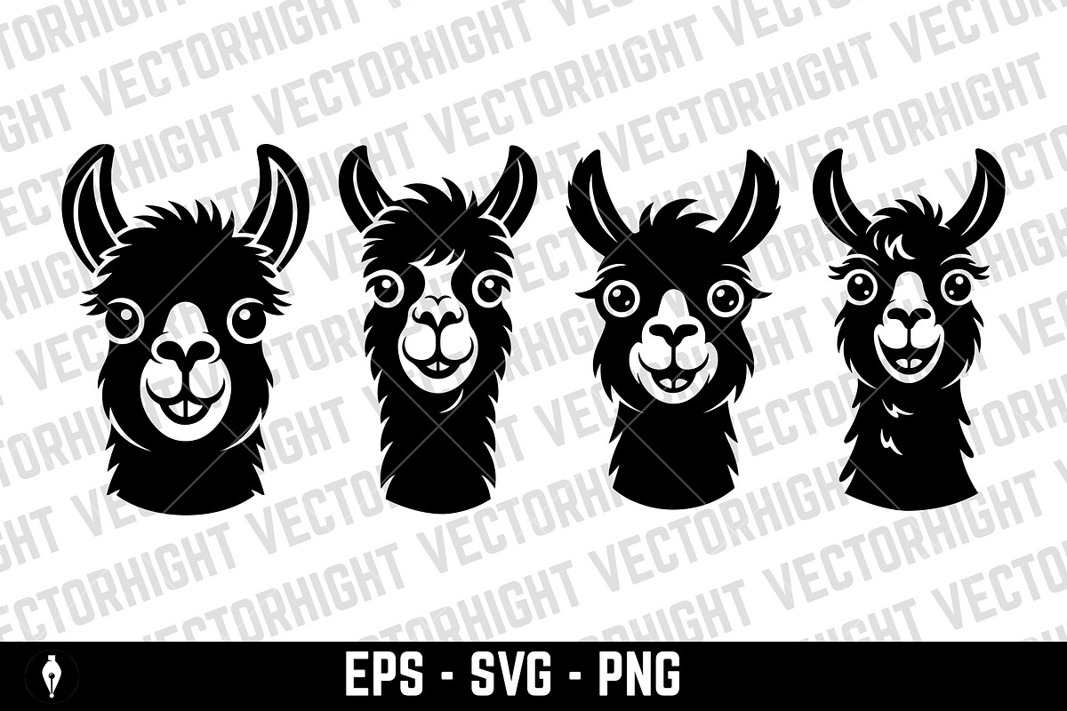 Vector logo of a smiling alpaca, a Duotone Icon by Vectorhight (Photo 1 of 3)
