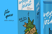 Weed Joint Pre-Roll Packaging Mockup, a Product Mockup by easymock 2 (Thumbnail 2 of 10)