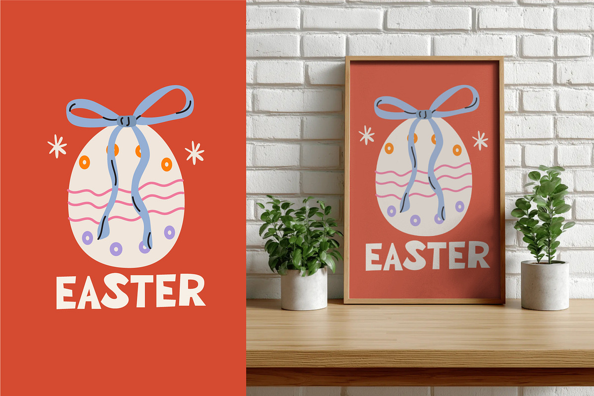 Cozy Easter Vector Clipart, a Decorative Illustration by Luamor (Photo 4 of 8)