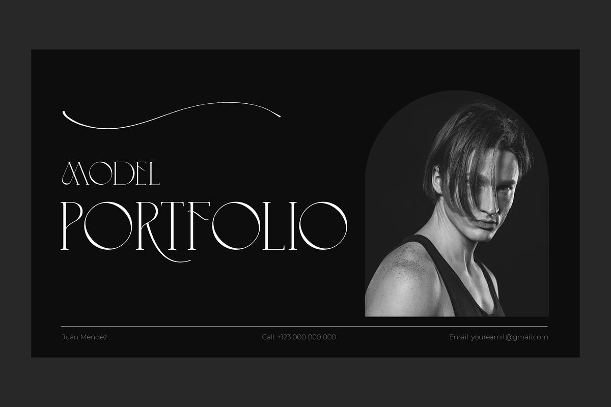 Striking Model Portfolio, a Templates & Theme by Emmanuel Phiri (Photo 2 of 8)