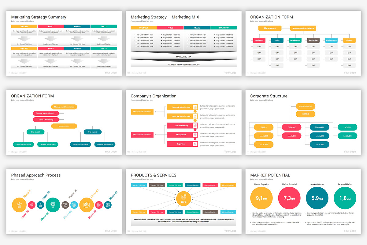 Business PowerPoint Infographics, a Presentation Template by SlideOne (Photo 16 of 17)