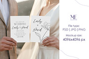 Wedding Invitation Cards Mockup Set, a Mockup by Mie Mockup Studio (Thumbnail 4 of 7)