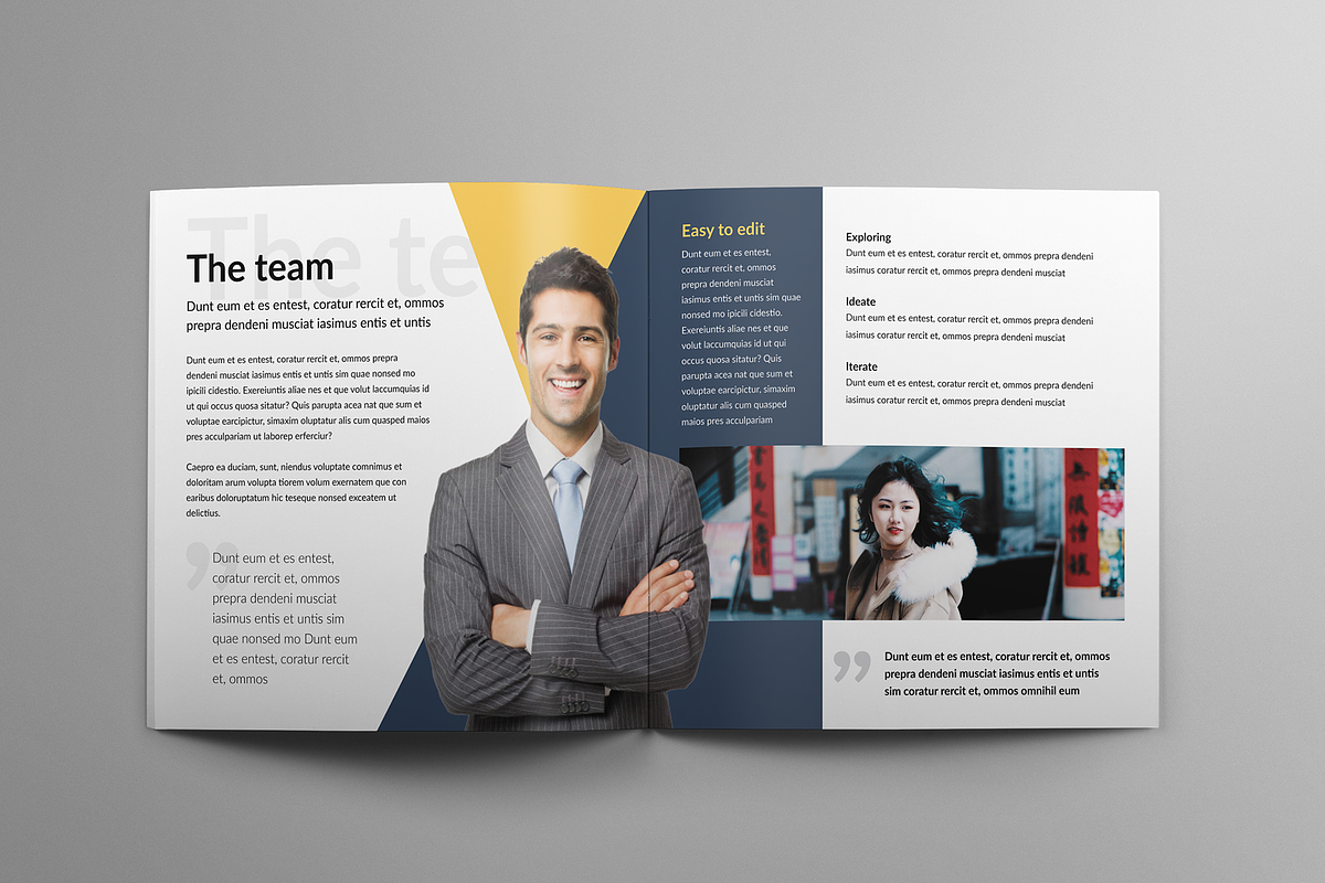 Modern Square Business Brochure, a Brochure Template by Print design (Photo 4 of 8)
