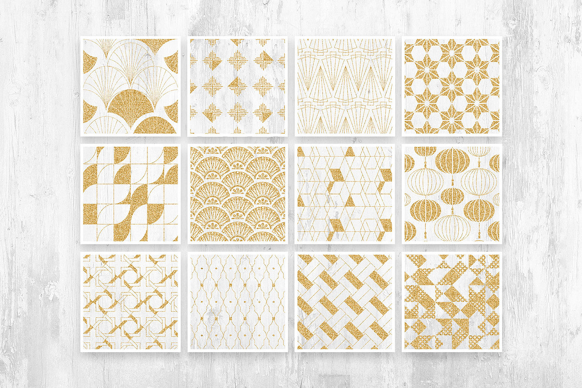Asian Deco: Art Deco Patterns, a Pattern Graphic by AsianElements (Photo 14 of 18)
