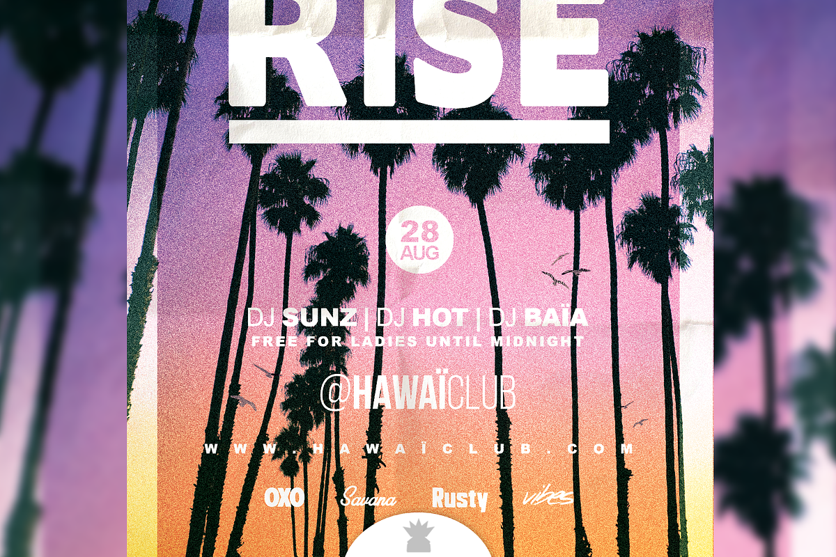 SUNRISE SUMMER Flyer Template, a Flyer Template by OVNI-TEMPLATES (Photo 5 of 5)