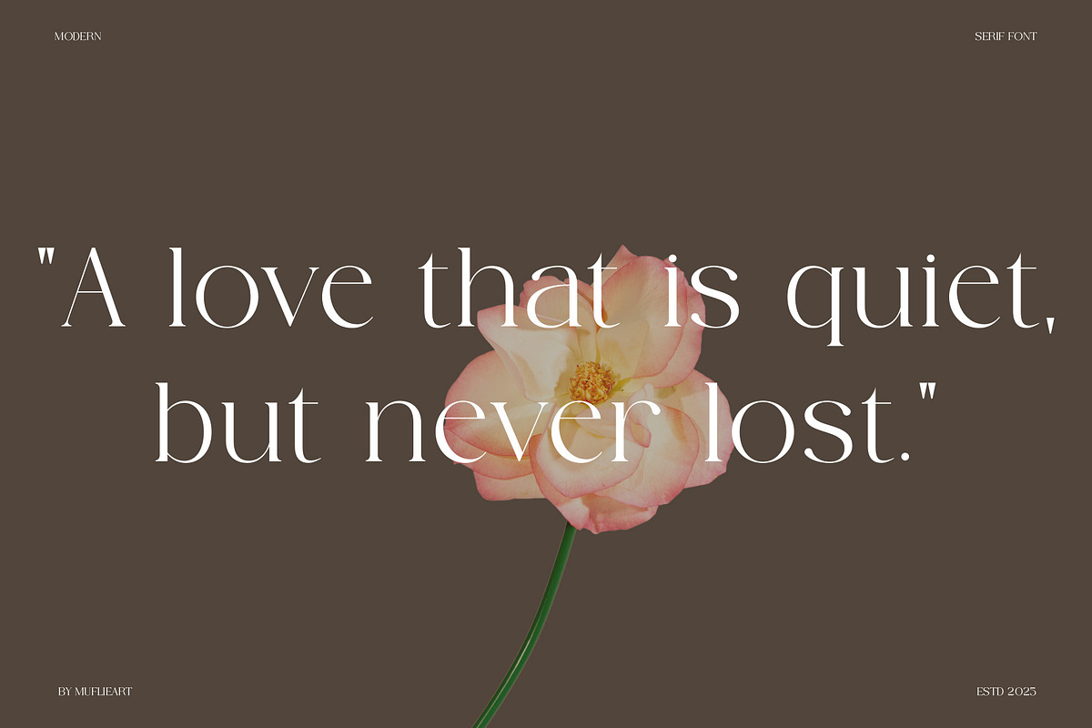 Derona | Modern And Elegant, a Serif Font by Muflieart (Photo 8 of 10)