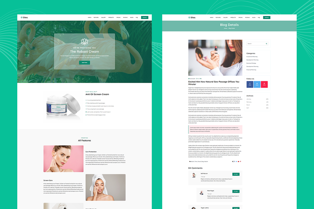 Selia-Product Landing Page, a HTML Template by THESOFTKING (Photo 3 of 3)
