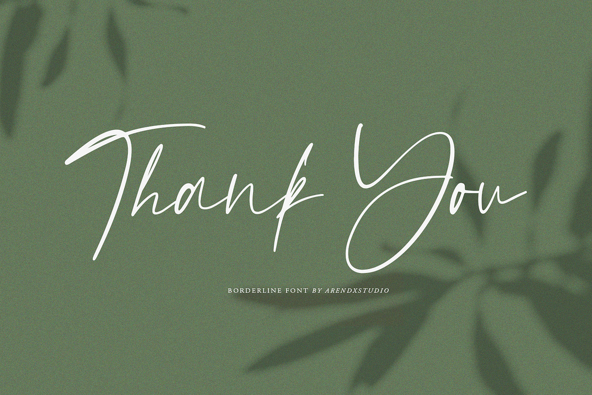 Borderline - Calligraphy Font preview 8