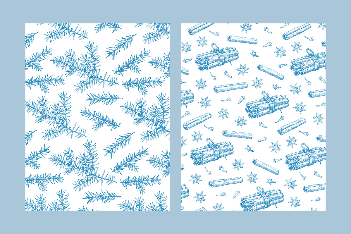 Christmas patterns and elements, a Seasonal Illustration by Robusta (Photo 6 of 9)