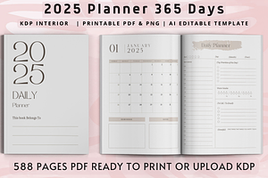 2025 Planner 365 Days