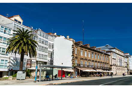 Traditional architecture in A Coruna, an Architecture Photo by Leonid Andronov