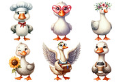 Silly Goose Clipart PNG, an Illustration by Pixels.Craft (Thumbnail 2 of 7)