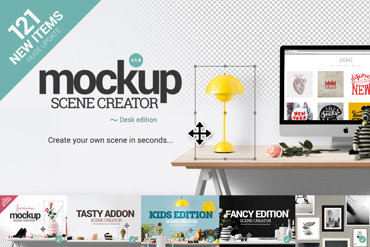 Mockup Scene Creator - Desk edition, a Books & Magazine Mockup by Canvy (formerly Place.to) (Photo 1 of 6)