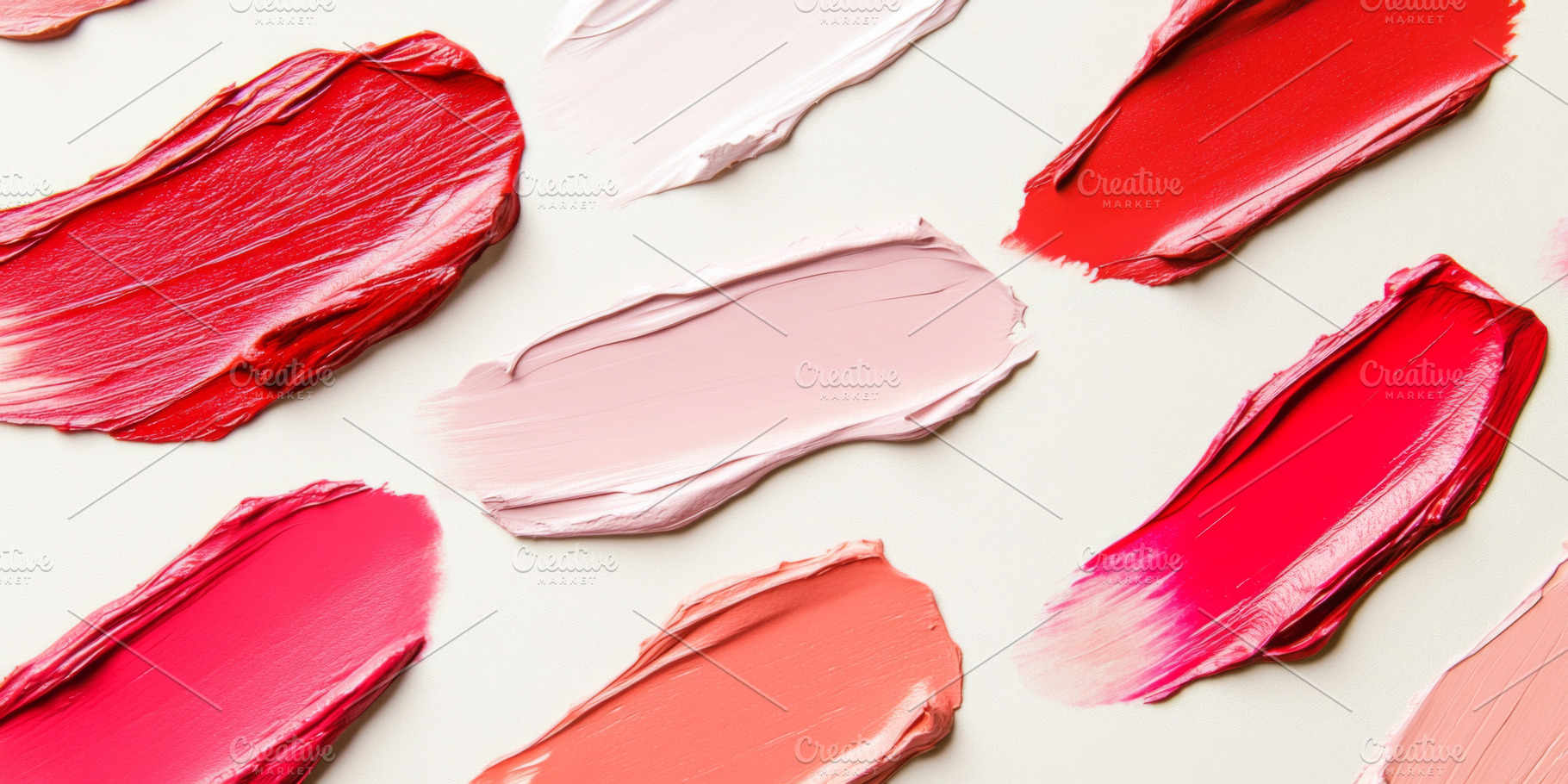 Lipstick cosmetics textures spread i, a Photo by Dvoevnore photos