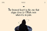 Nestapha - Islamic Font, a Script Font by Flawless And Co (Thumbnail 7 of 10)
