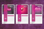 Magenta Wall Calendar 2025 Template, a Stationery Template by Boris Cupac (Thumbnail 4 of 5)