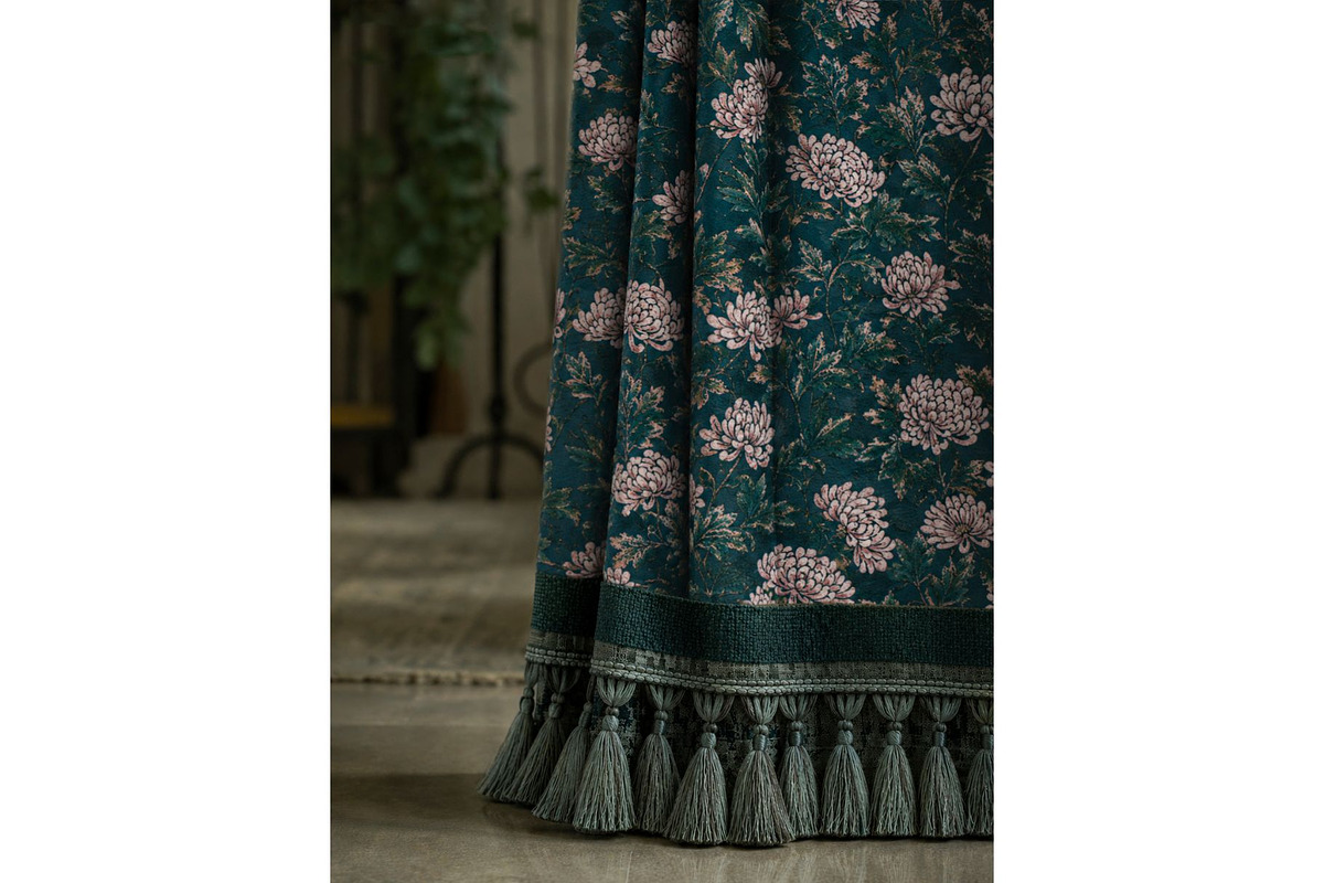 Velvet Emerald Chrysanthemum Pattern, a Pattern Graphic by MouseGrey (Photo 3 of 7)