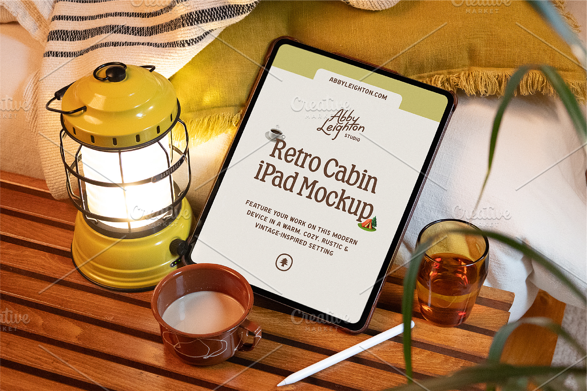 Retro Cabin  Device Mockup Pack, a Device Mockup by Abby Leighton Studio (Photo 3 of 7)