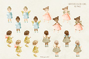 Watercolor FAIRY and flowers, an Illustration by polikarpovaart (Thumbnail 12 of 15)