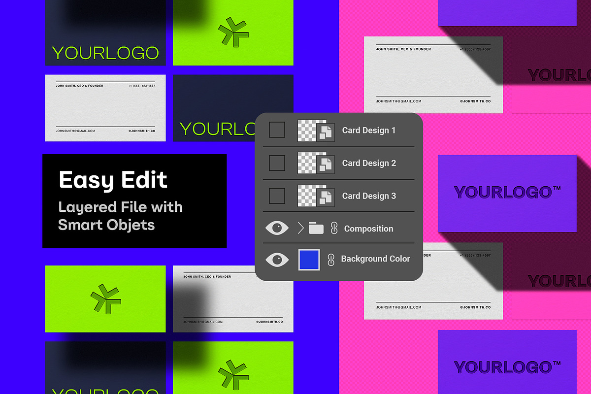 Modern Business Card Mockups, a Merchandise Mockup by rodrigofkaminski (Photo 3 of 9)