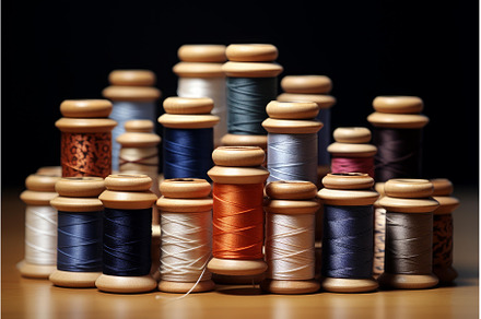 Rustic Pincushion spools thread on, an Arts & Entertainment Photo by Ylivdesign