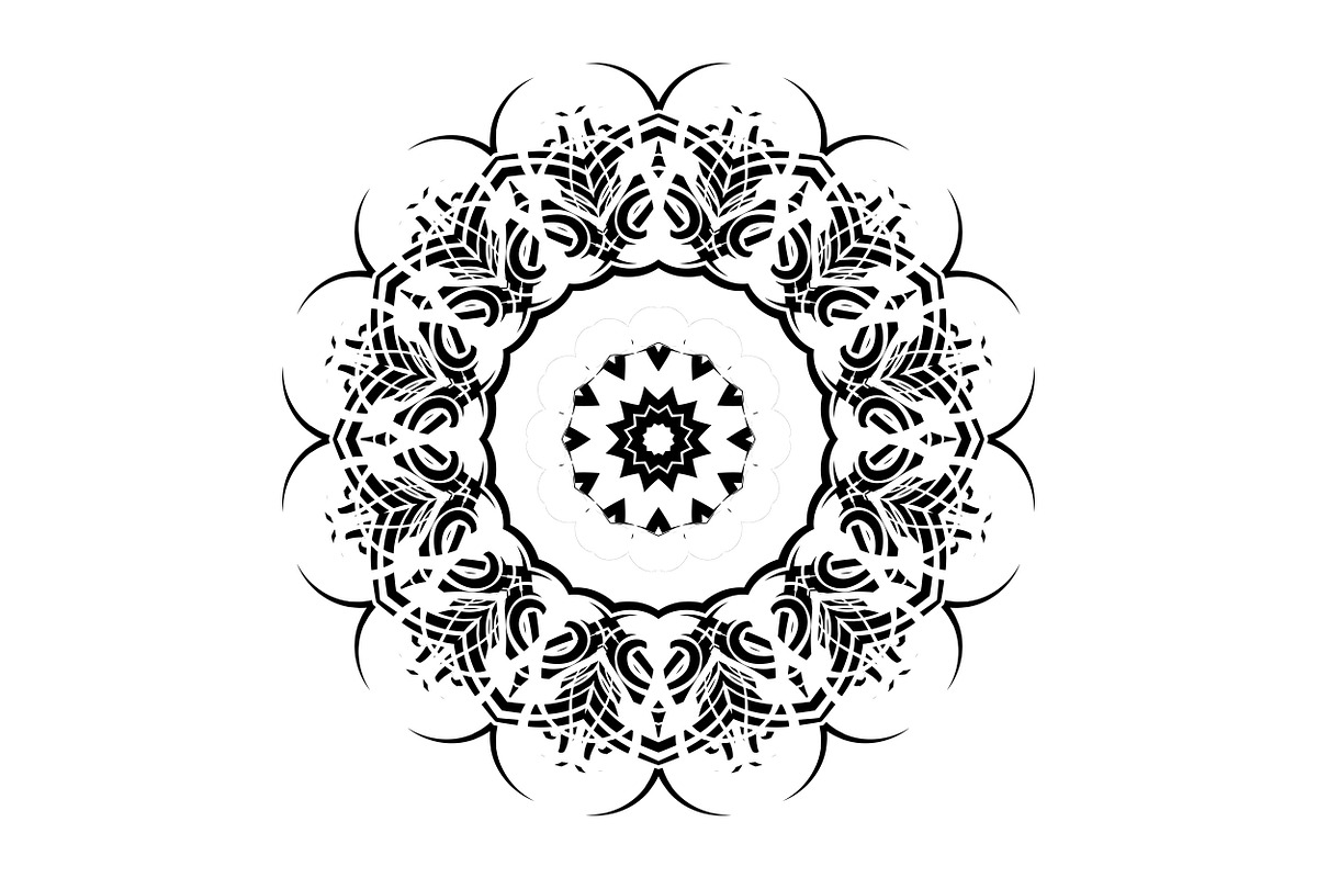 Decorative Mandala Digital Art Pack, a Decorative Illustration by NJ Himel (Photo 35 of 101)