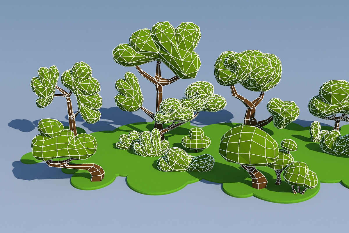 Trees And Bushes, an Environmental 3D Model by Saintpix (Photo 9 of 35)