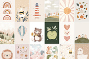 200 NURSERY POSTERS & PRINTS, a Background Graphic by Muse Artist (Thumbnail 7 of 15)