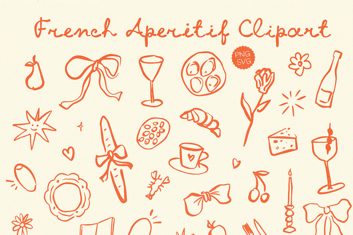 French Aperitif Quirky Font Family, a Handwritten Font by Ayya Studio (Photo 8 of 18)