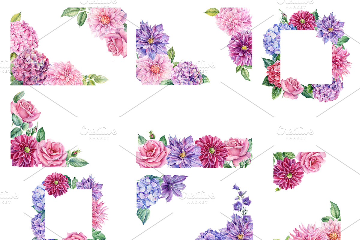 Delicate flowers, a Decorative Illustration by Hanna Hryharenka (Photo 8 of 13)