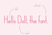Hello Doll Font, a Handwritten Font by noonsun (Thumbnail 3 of 6)