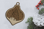 Christmas Ornaments Set, Decoration, a Templates & Theme by LaserCutano (Thumbnail 7 of 7)