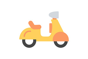Vespa Flat Icon, a Duotone Icon by Pexelpy