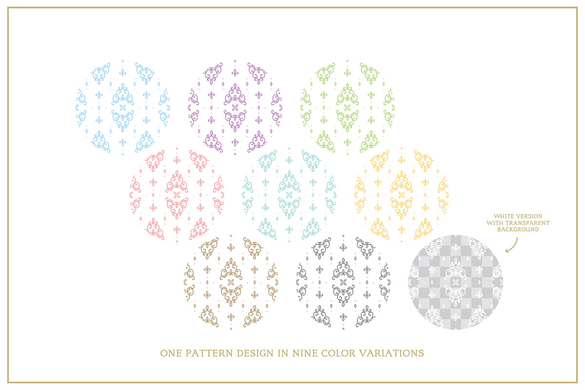 Romantic Pattern 01 Royal Tiffany, a Pattern Graphic by Euonia Meraki (Photo 3 of 17)