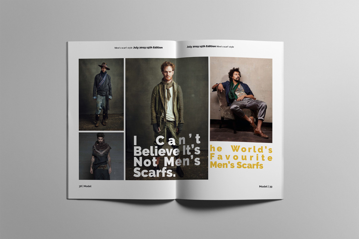 Fashion Magazne Layout Template, a Magazine Template by Swayang (Photo 20 of 24)