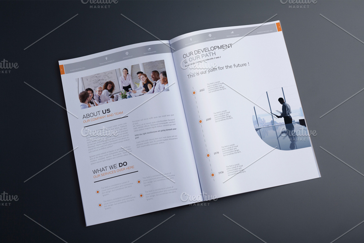 Rudanstudio Proposal Template, a Brochure Template by RudanStudio (Photo 2 of 17)