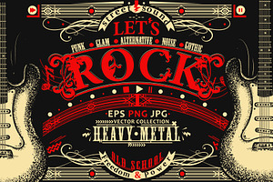 Let's Rock, a Background Graphic by intueri