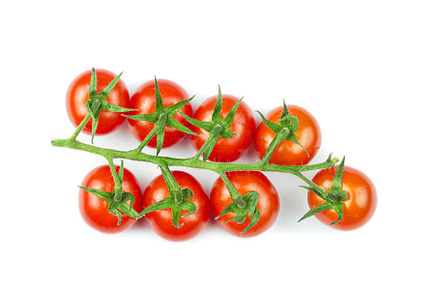Branches of fresh cherry tomatoes is, a Food & Drink Photo by AlexBush