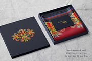 Crimson Baroque Garden Silk Scarf, an Object Graphic by ilustrinna (Thumbnail 5 of 10)