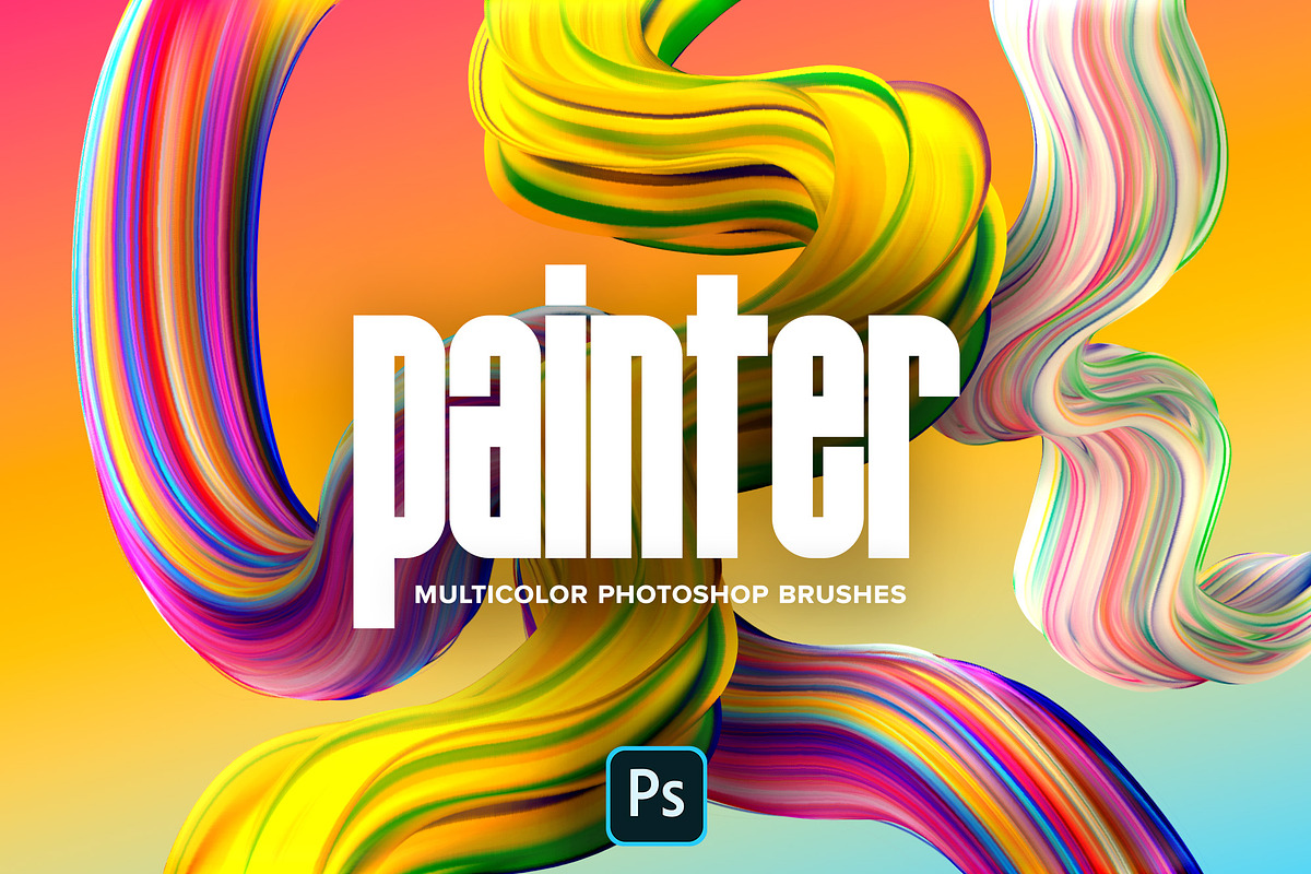 Painter—Multicolor Photoshop Brushes, a Brush Add-On by Chroma Supply (Photo 1 of 20)