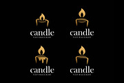Set Candle Light Luxury Logo, a Branding & Logo Template by ika trisiana (Thumbnail 1 of 2)