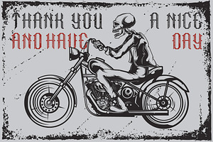 Handcrafted Font Dead Biker