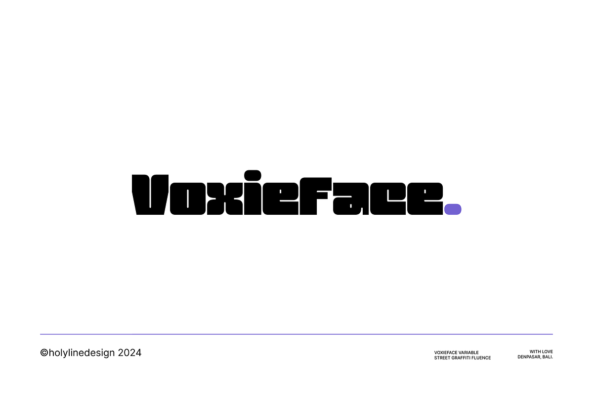 Voxieface Display Family, a Sans Serif Font by Holyline Design (Photo 1 of 9)