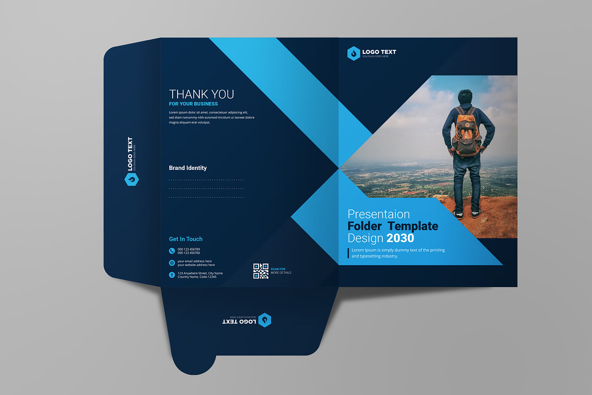 Presentation Folder Template Design, a Poster Template by zahidhossainalif (Photo 4 of 6)
