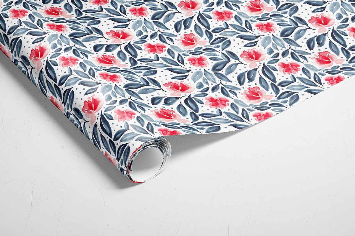 Red and indigo, a Pattern Graphic by Anya-D (Photo 5 of 6)