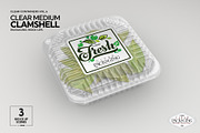 Clear Square Clamshell Mockups, a Packaging Mockup by INCDesign (Thumbnail 10 of 11)