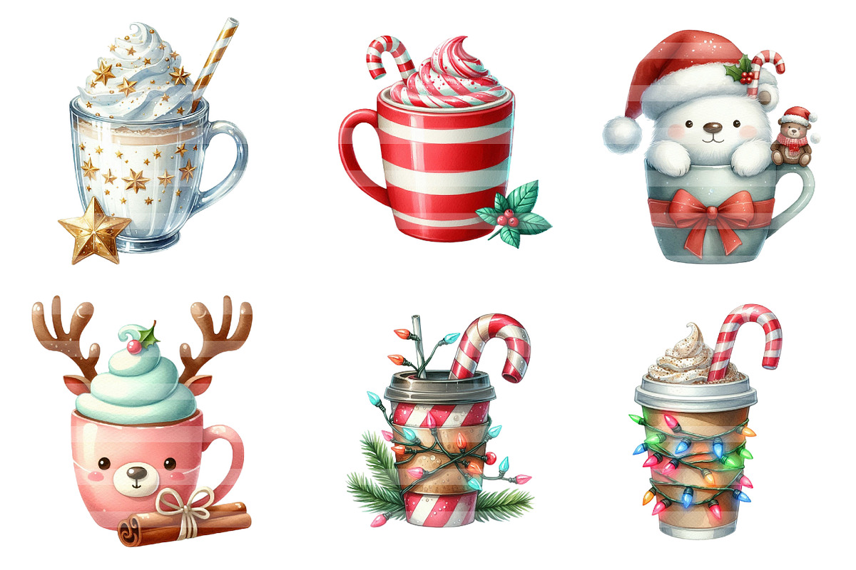 Cute Christmas Coffee Sublimation, an Illustration by CreationArt (Photo 4 of 7)